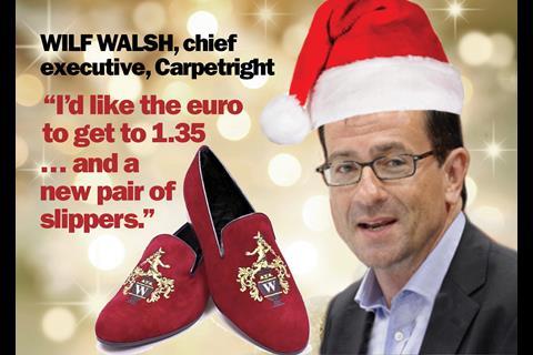 Carpetright, chief executive, Wilf Walsh